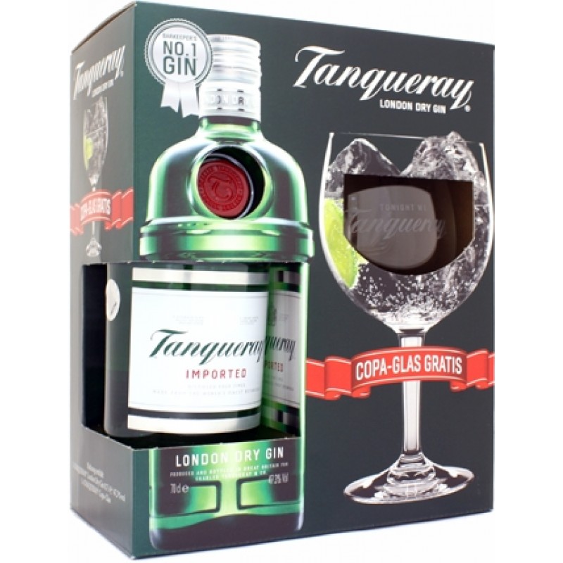 KIT GIN TANQUERAY 3 GARRAFAS 0.70 CL + 3 COPOS